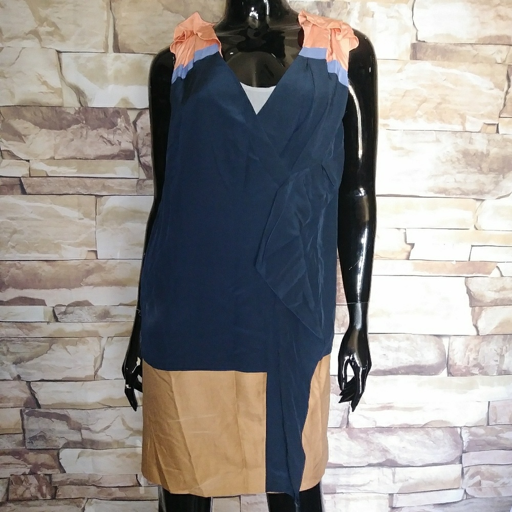 Colorblock Silk dress by Haniiy sz 38
